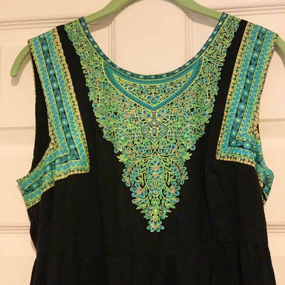 Free People Navy Fit and Flare Mini Dress - Picture 3 of 6